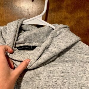 Cropped weathered grey sweatshirt
